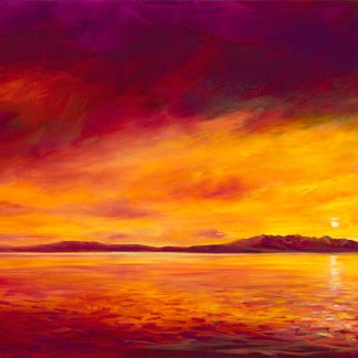 Sunset over Arran